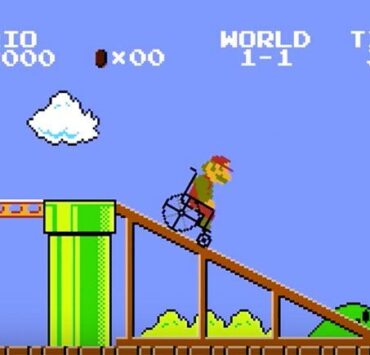 Super Mario en silla de ruedas