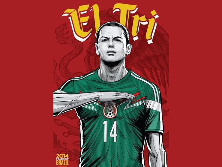 ilustraciones mundiales de futbol